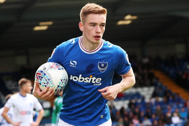 Connor Ronan spent the second half of 2017-18 on loan at Pompey. Picture: Joe Pepler