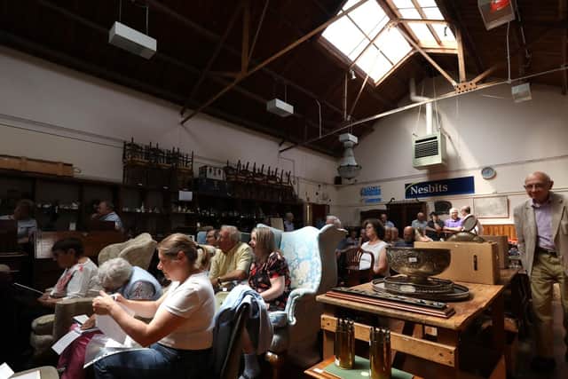 The specialist auction of silver at Nesbits, Southsea, on behalf of the Rowans Silver Jubilee Appeal. Picture: Chris Moorhouse (260619-22)