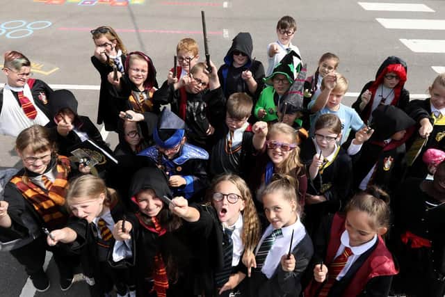 Morelands Primary School, Widley, was turned into Harry Potter's Hogwarts for the day.       
Picture: Chris Moorhouse       (260619-8)