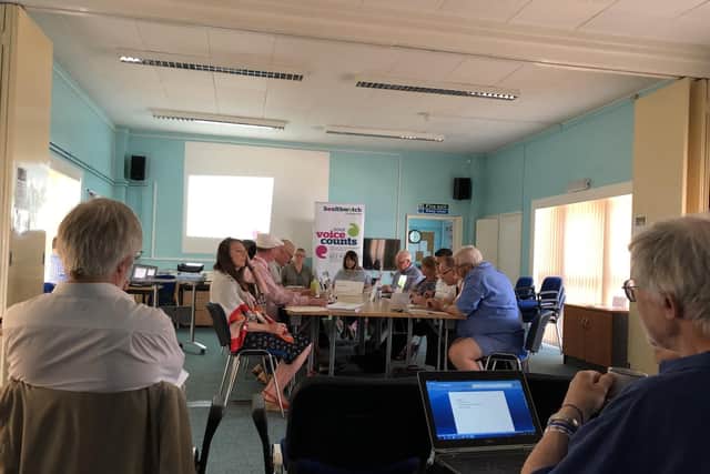 Healthwatch Portsmouth meeting where the NHS England plans were discussed.