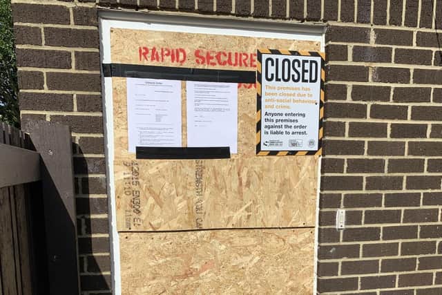 Police secured the full closure of a property in Bridgeside Close in Portsmouth after months of unbearable nuisance. Picture: Hampshire police