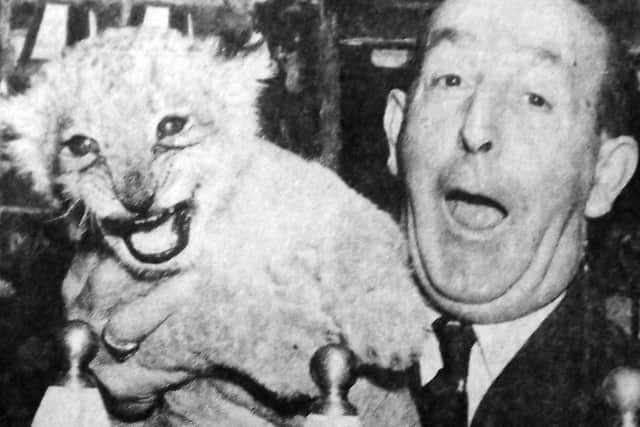 When the Red Lion at Horndean reopened its doors in 1984, Sandie the lion cub gave drinkers a roaring welcome. Picture: The News archive