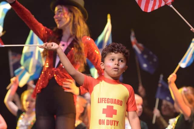 The Greatest Show Around the World was performed by the 4 to 7 year olds of Dancecatz Academy at Ferneham Hall.