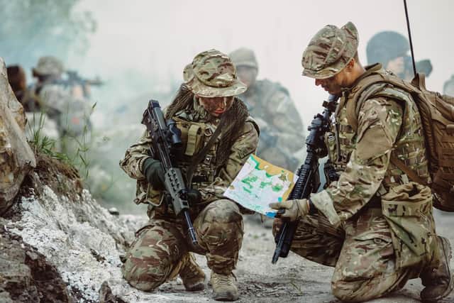 British Army soldiers in action on operations. Photo: Shutterstock