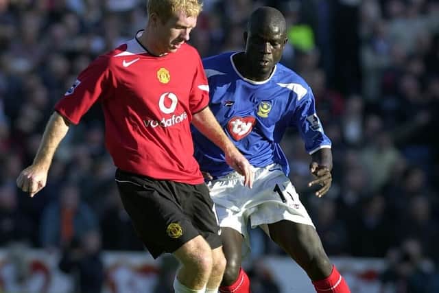 Amdy Faye or 'Andy Henry' is arguably the most renowned Pompey triallist. Picture: Steve Reid