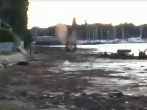 The Second World War shell being detonated. Picture: Gosport Borough Council