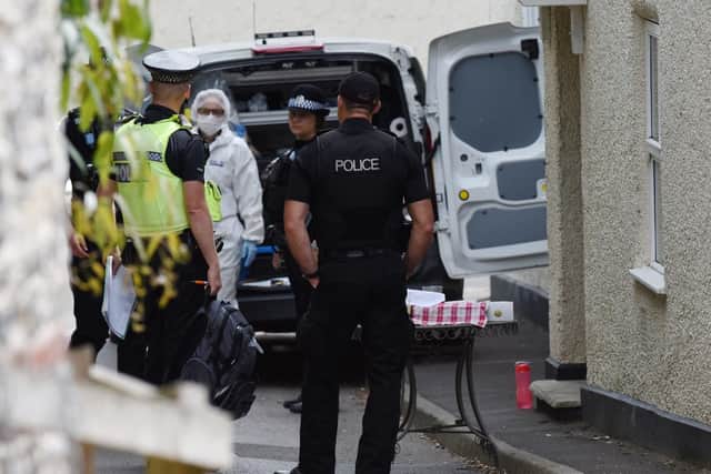 Police in Hambledon on Tuesday
Picture: Solent News & Photo Agency