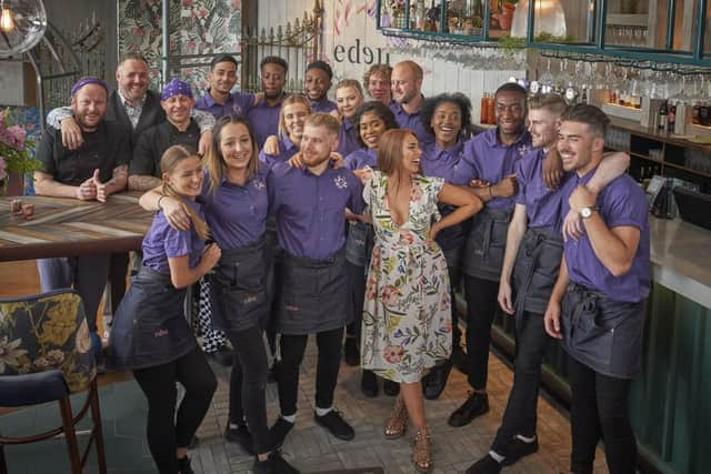 Staff at Eden, a nightclub set to open at Gunwharf Quays on Friday. Picture: Giles Christopher