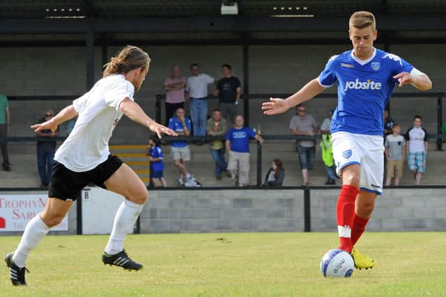 Sam Magri featuring in a pre-season friendly against Salisbury in July 2012. Picture: Sarah Standing