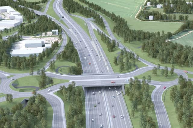 An artists impression of what the junction will look like. Picture: Highways England
