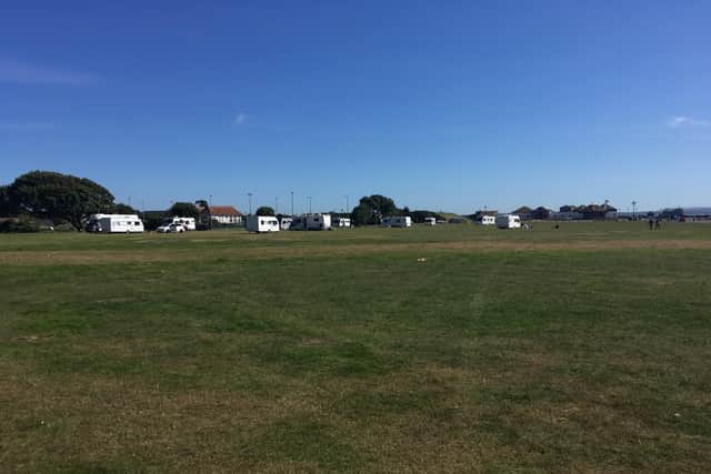 Travellers on Southsea Common