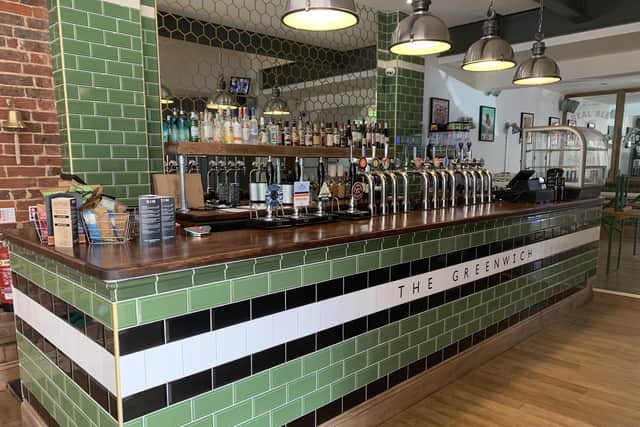 The bar of the Greenwich Brew Pub in Osborne Road, which replaces the Belle Isle. Picture: Ben Miles