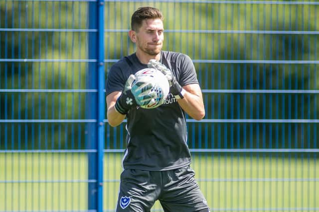 Luke McGee is keen to depart Pompey this summer. Picture: Habibur Rahman