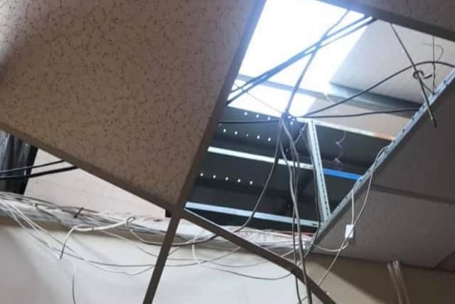 Criminals broke into Jacob's Well Care Centre in Gosport last night, by caving in the roof of the building. Picture: Lorraine Pottinger
