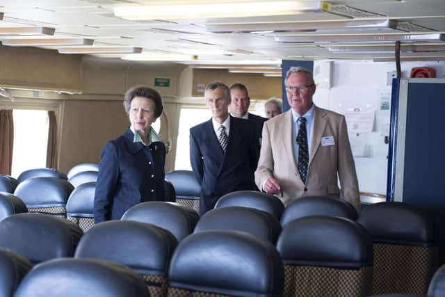 Walking through the passenger seating onboard the SRN 4 Princess Anne. Picture: Steve Reid Blitz Photography