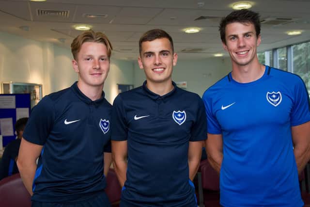 PFC Academy Team members, from left, Ethan Robb and Harry Kavanagh alongside head of sports science, Ben Spong, waiting for their treatment.
Picture: Habibur Rahman