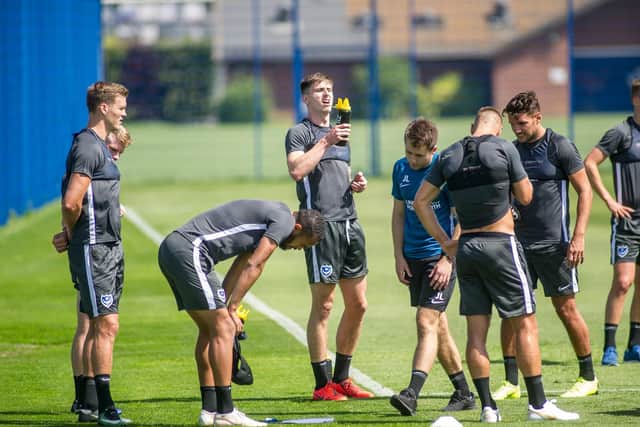 Pompey are back in training. Picture: Habibur Rahman