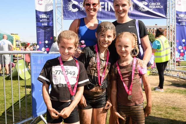 Pictured is: Annabel and Elizabeth Hooper, Cali Ives-Young with their Mums. Picture: Keith Woodland (060719-147)