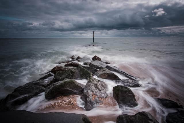 Rock groynes at Sandy Point, Hayling Island. Picture: Darren Drinkwater (@drinkwaterphoto)