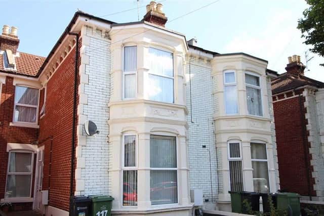 This one bed flat is available for 90,000 however Zoopla say that it is of interest to investors only as it is currently let on a secure statutory (lifetime) tenancy. It is listed by DM Nesbit & Co.