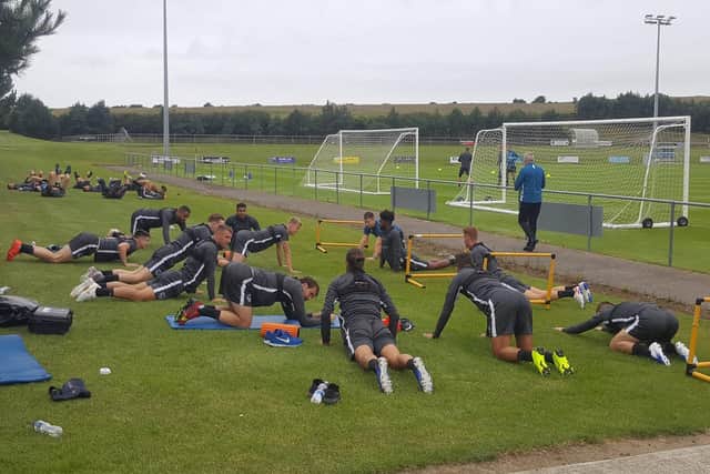 Pompey pre-season training in Dublin
