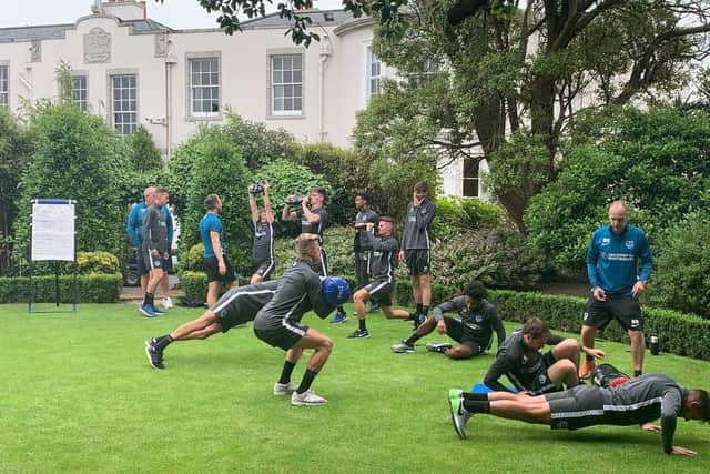 Pompey training on pre-season trip to Dublin
