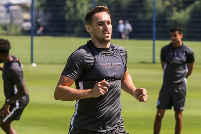 Brandon Haunstrup during pre-season training. Picture: Habibur Rahman