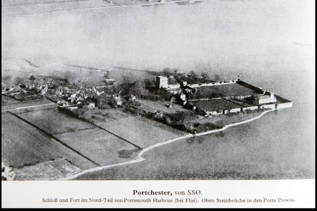 Portchester's Roman Fort was photographed Picture: PhilYeomans/BNPS