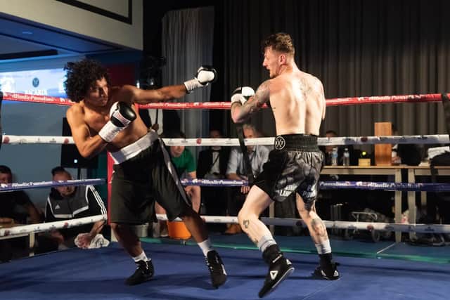 George Lamport was victorious over Geiboord Omier at South Parade Pier. Picture: Duncan Shepherd