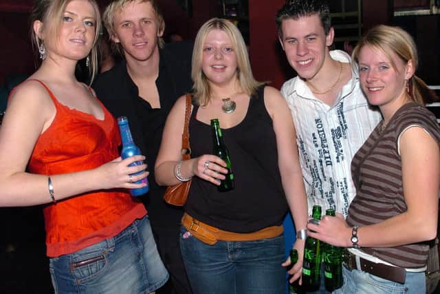 Revellers having a good time at Route 66 nightclub in Guildhall Walk, Portsmouth - (045543-0041)