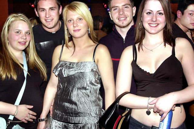 Revellers having a good time at the Bar Bluu complex, Clarendon Road, Southsea - (042347-0033)