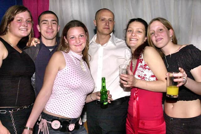 Revellers having a good time at the Bar Bluu complex, Clarendon Road, Southsea - (042347-0046)