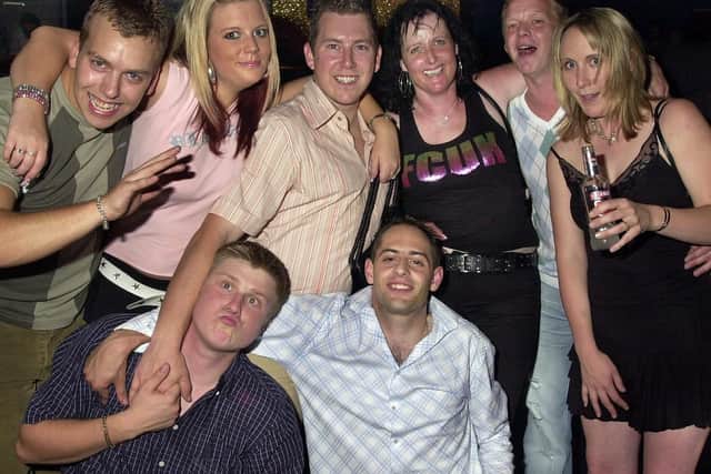 Revellers having a good time at the Route 66 nightclub in Guildhall Walk, Portsmouth - (043813-0036)