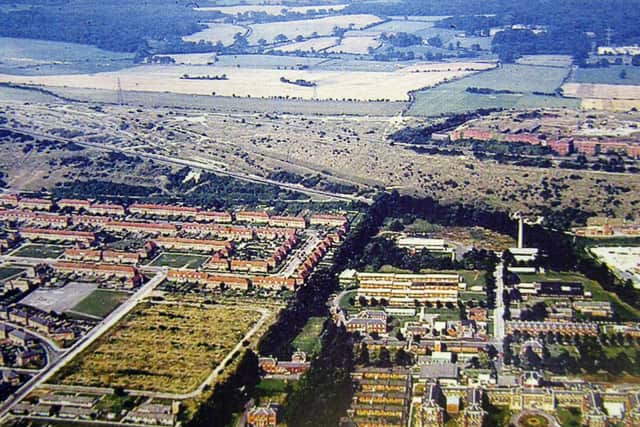Some grand buildings of the original Military Hospital can be seen in this 1960's image.  The chalk on the right is groundworks in preparation for the building of Portsdown Park. Picture: Chris Brunnen