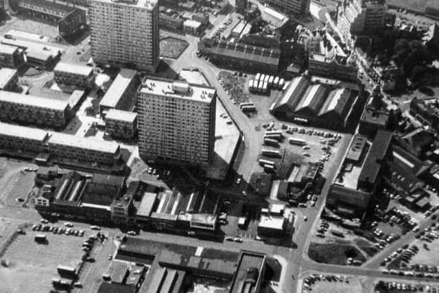 Middle Street in 1971, pre-Winston Churchull Avenue but with Leamington House and Horatia House that were completed in 1965. Picture: Chris Brunnen