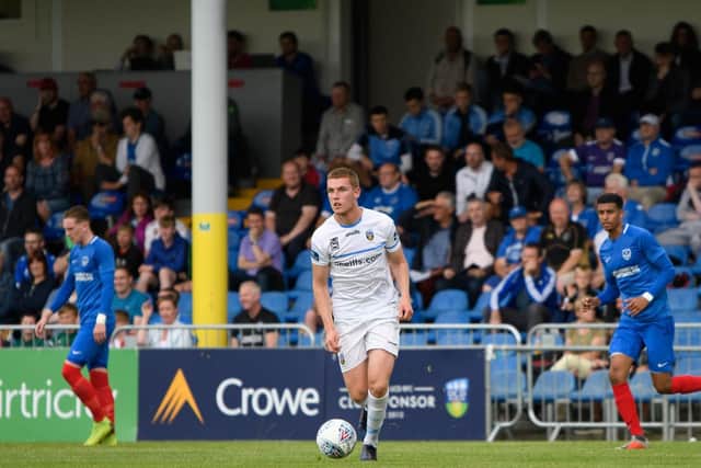 UCD AFC player on the ball