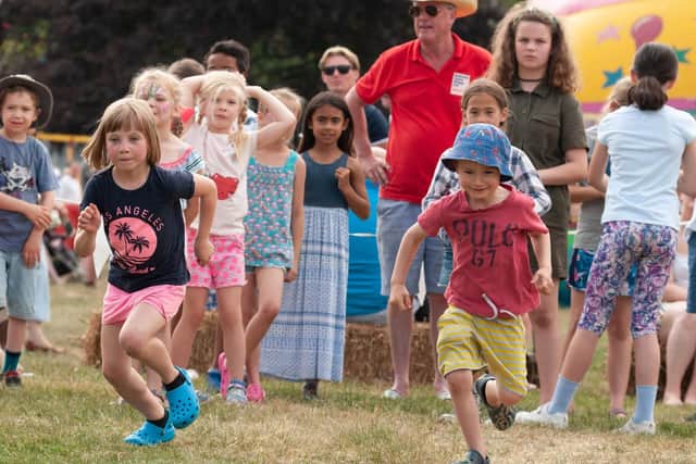 Games on the green. Picture: Duncan Shepherd