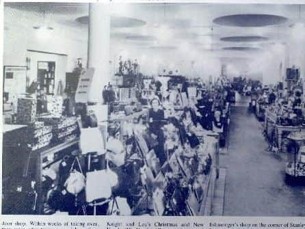 A picture from inside Knight & Lee in days gone by.