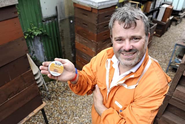Former Army Captain John Geden who has developed a balm from bees wax for amputees. He himself is due to have one of his legs amputated.

Picture: Ian Hargreaves  (010719-5)