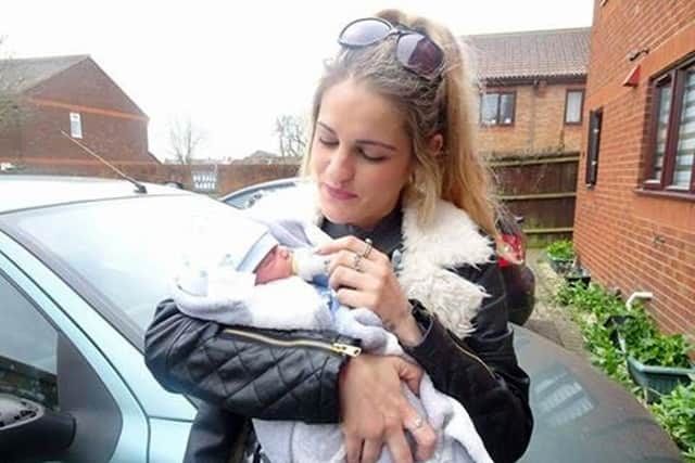 Roxanne Davis with baby Stanley Davis