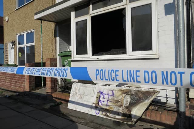 The damage in the aftermath of a terraced house fire in Fawcett Road, Southsea. Firefighters were called at 3.57am on July 16. Picture: Ben Fishwick