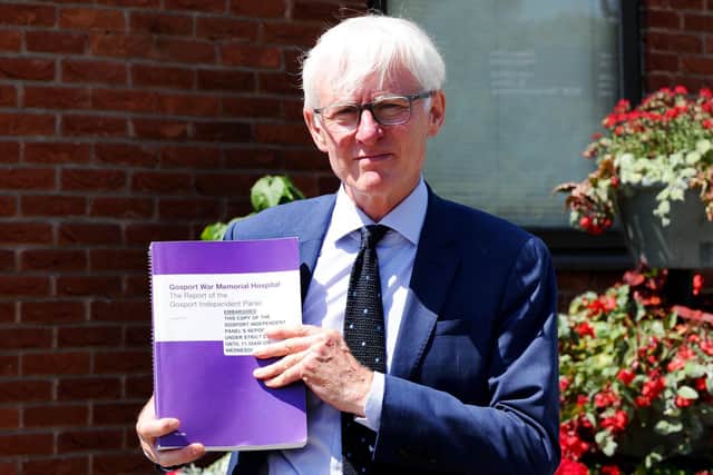 Sir Norman Lamb, MP for North Norfolk and former health minister, at Ferneham Hall in Fareham today having met with relatives of patients at Gosport War Memorial Hospital. Picture: Sarah Standing (160719-4465)