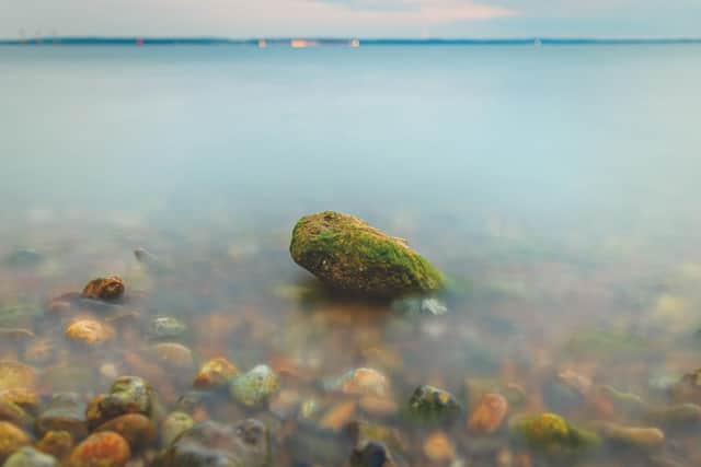 Beach stones long exposure. Picture: James Clack