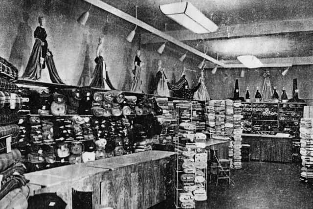 The Piece Goods department of Knight & Lee on the opening day.