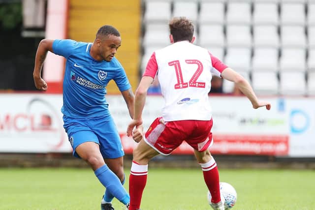 Anton Walkes enjoyed an eye-catching display against Stevenage - topped by a sublime chip which struck the bar. Picture: Joe Pepler