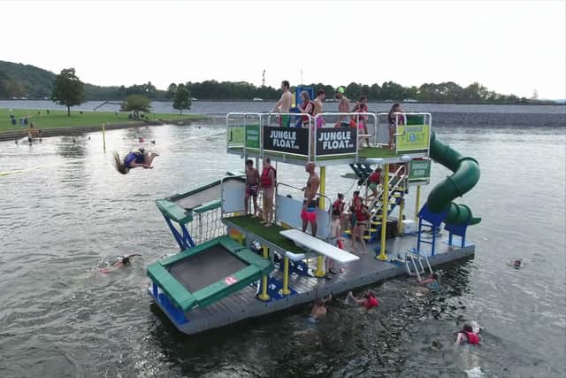 An example of the style of floating attraction Portsmouth City Council is looking to purchase. Photo: www.JungleFloat.com
