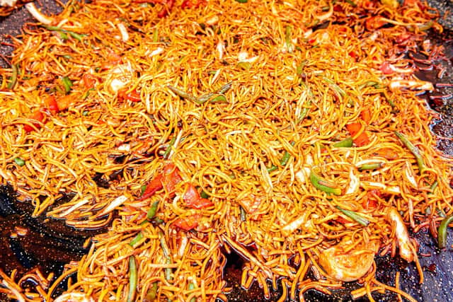 Noodles on sale at the Southsea food festival. (200719-013)