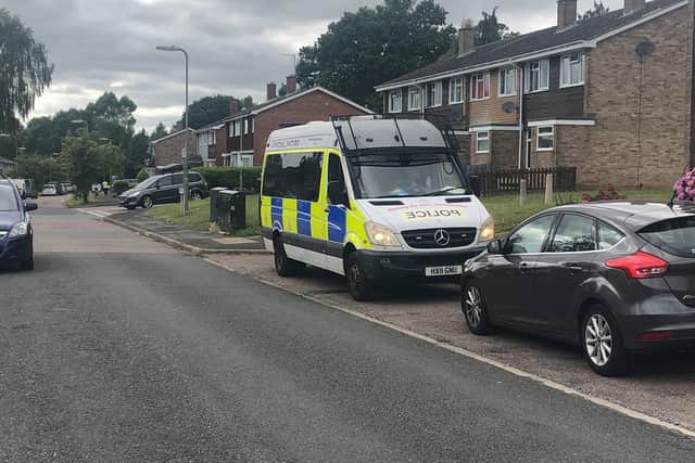 Police at the scene of an incident in Oak Road in Bishop's Waltham on July 22. Picture: Tom Cotterill