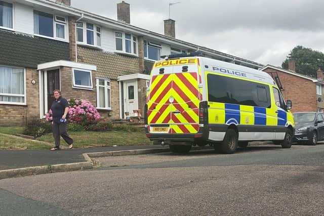 Police at the scene of an incident in Oak Road in Bishop's Waltham on July 22. Picture: Tom Cotterill
