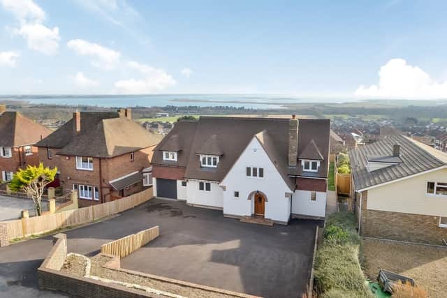 Located on Portsdown Hill, this four bedroom house is on the market for 1 million.